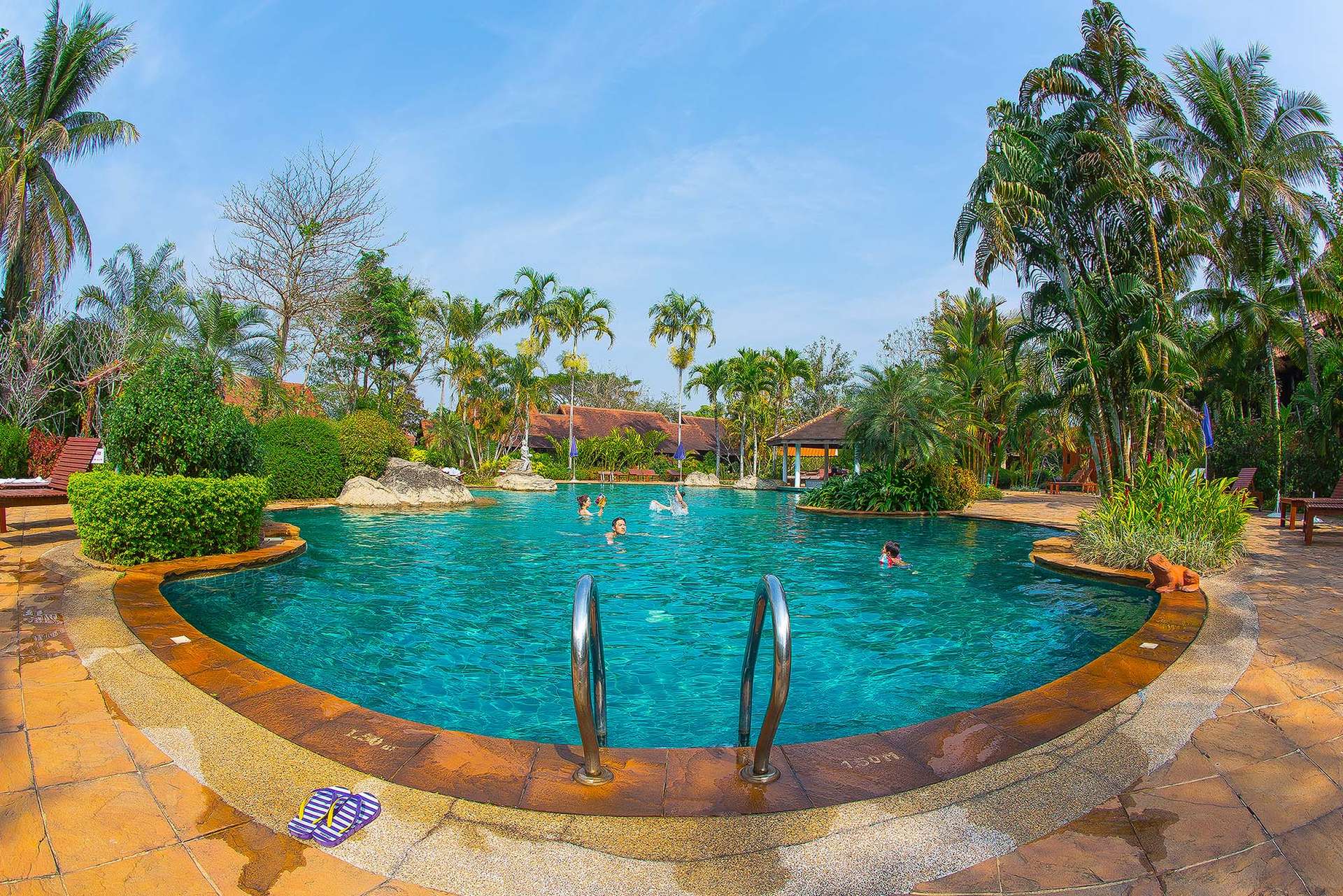 Morning pool